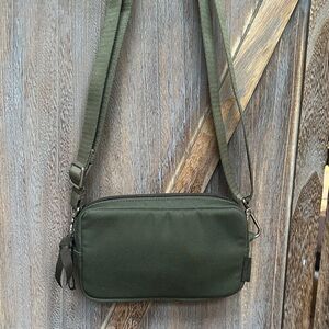 Olive Green Crossbody Shoulder Bag - Versatile Everyday Purse
